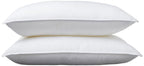Amazon Basics Down Alternative Pillows for Stomach and Back Sleepers, Soft Density, Standard, Pack of 2, White, 26 in L x 20 in W - Grand Goldman