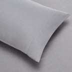 Amazon Basics Full/Queen Comforter Set with Sheets, 5-Piece Gray Calvin Stripe Bedding, Lightweight Microfiber Bed-in-a-Bag - Grand Goldman