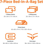 Amazon Basics Kid's Easy Care Microfiber Bed-in-a-Bag 5-Piece Bedding Set, Twin, Butterfly Friends - Grand Goldman
