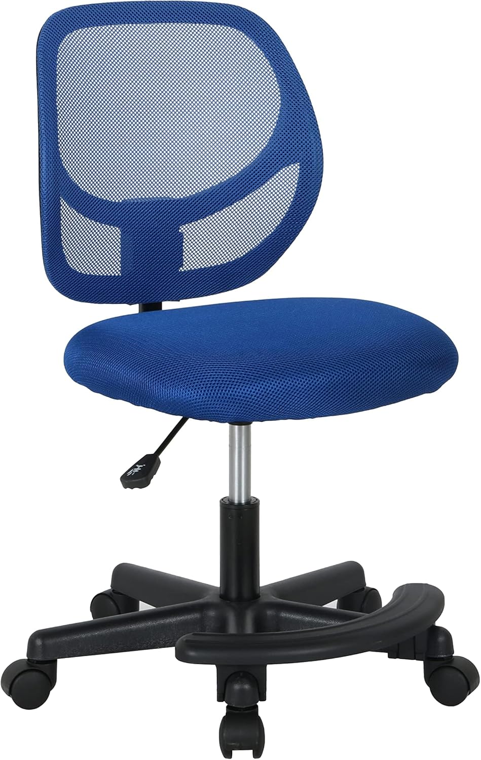 Amazon Basics Kids Adjustable Mesh Low-Back Swivel Study Desk Chair with Footrest, Blue - Grand Goldman