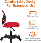 Amazon Basics Kids Adjustable Mesh Low-Back Swivel Study Desk Chair with Footrest, Blue - Grand Goldman