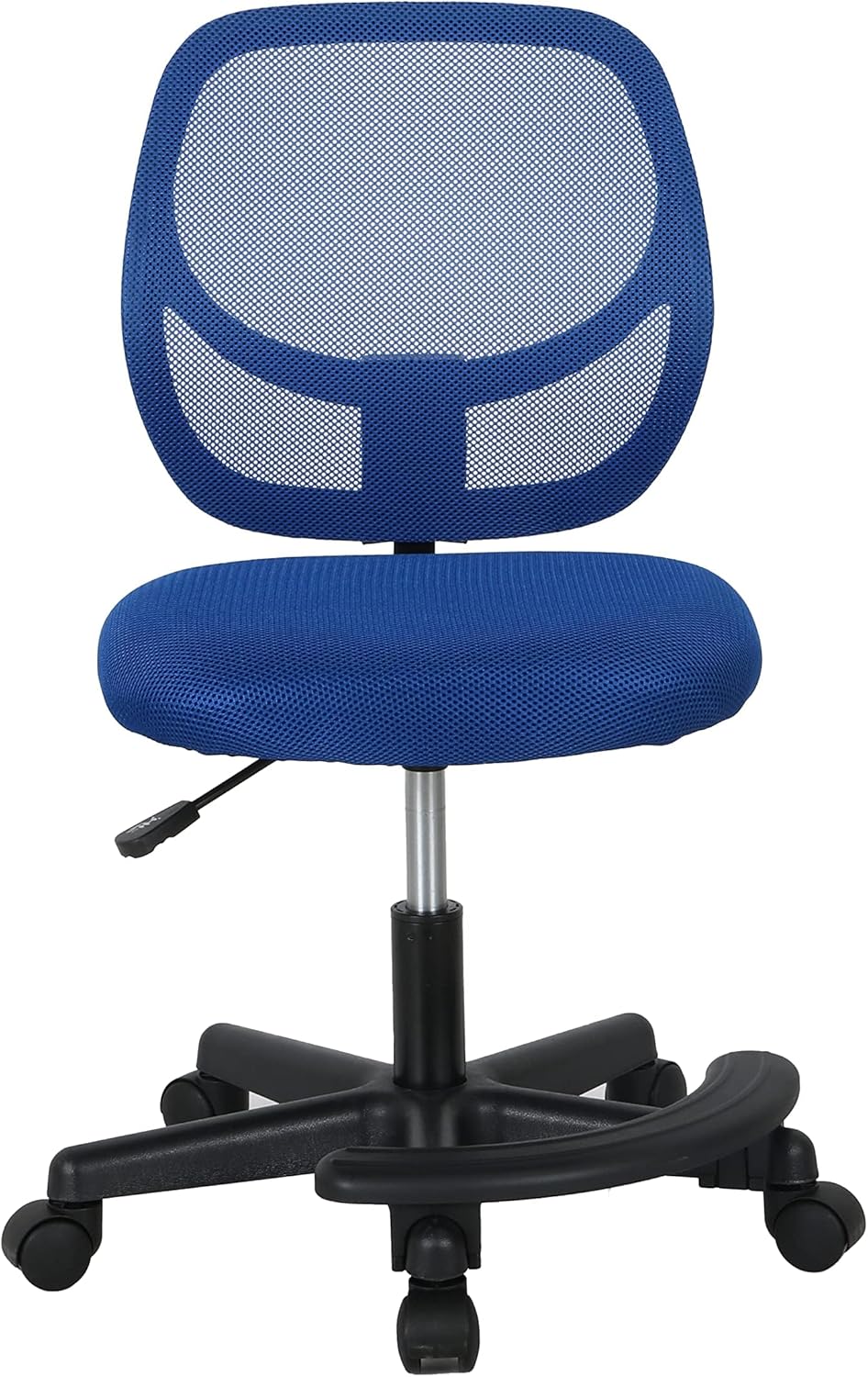 Amazon Basics Kids Adjustable Mesh Low-Back Swivel Study Desk Chair with Footrest, Blue - Grand Goldman