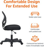 Amazon Basics Kids Adjustable Mesh Low-Back Swivel Study Desk Chair with Footrest, Blue - Grand Goldman