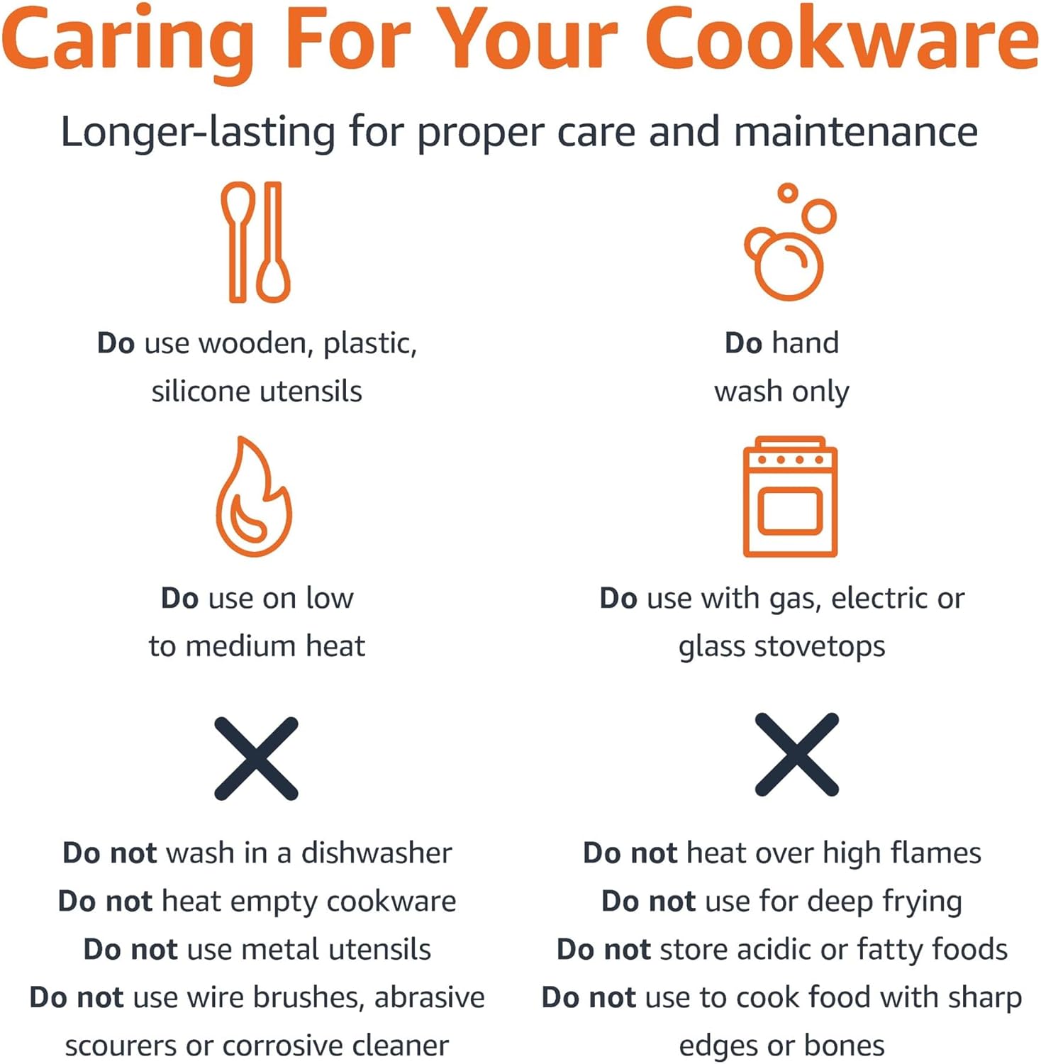 Amazon Basics Non Stick 8-Piece Kitchen Cookware Set, Includes Pots and Pans, Black - Grand Goldman