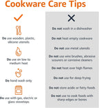 Amazon Basics Non Stick 8-Piece Kitchen Cookware Set, Includes Pots and Pans, Black - Grand Goldman