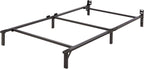 Amazon Basics Queen Size Sturdy Steel Bed Frame for Box Spring and Mattress, Tool-Free Assembly, 79.5" x 59.5" x 7", Black - Grand Goldman