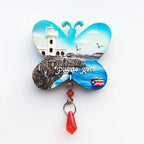 American USA Puerto Rico Street View Tourist Souvenir Decorative Hand Painting Crafts Gift Magnetic Fridge Magnets Home Decor - Grand Goldman