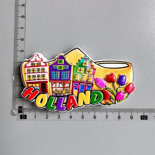 Amsterdam Netherlands Fridge Magnets Tourist Souvenir Holland Windmill Magnetic Refrigerator Stickers collection Home Decor Gift - Grand Goldman