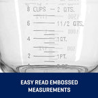 Anchor Hocking Batter Bowl, 2 Quart Glass Mixing Bowl - Grand Goldman