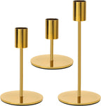 Anndason Set of 6 Black Candlestick Holders Black Candle Holder Black Taper Candle Holders Candle Holders Decorative Candlestick Holder for Home Decor, Wedding, Dinning, Party, Anniversary (Black) - Grand Goldman