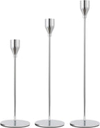 Anndason Set of 6 Gold Candlestick Holders Gold Candle Holder Taper Candle Holders Candle Holders Decorative Candlestick Holder for Home Decor, Wedding, Dinning, Party, Anniversary (Gold) - Grand Goldman