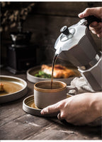 Antique tableware dish set simple coarse ceramic steak plate dessert simple rice bowl household dish - Grand Goldman