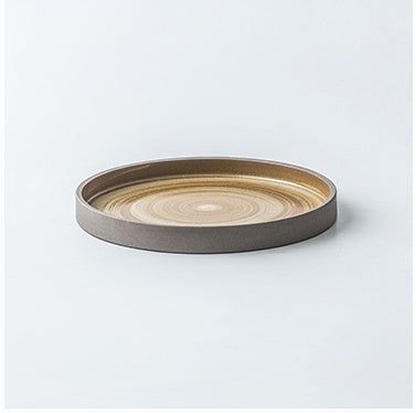 Antique tableware dish set simple coarse ceramic steak plate dessert simple rice bowl household dish - Grand Goldman