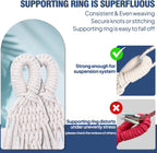 Anyoo Garden Cotton Hammock Comfortable Fabric Hammock with Tree Straps for Hanging Sturdy Hammock Up to 660lbs Portable Hammock with Travel Bag for Camping Outdoor/Indoor Patio Backyard - Grand Goldman