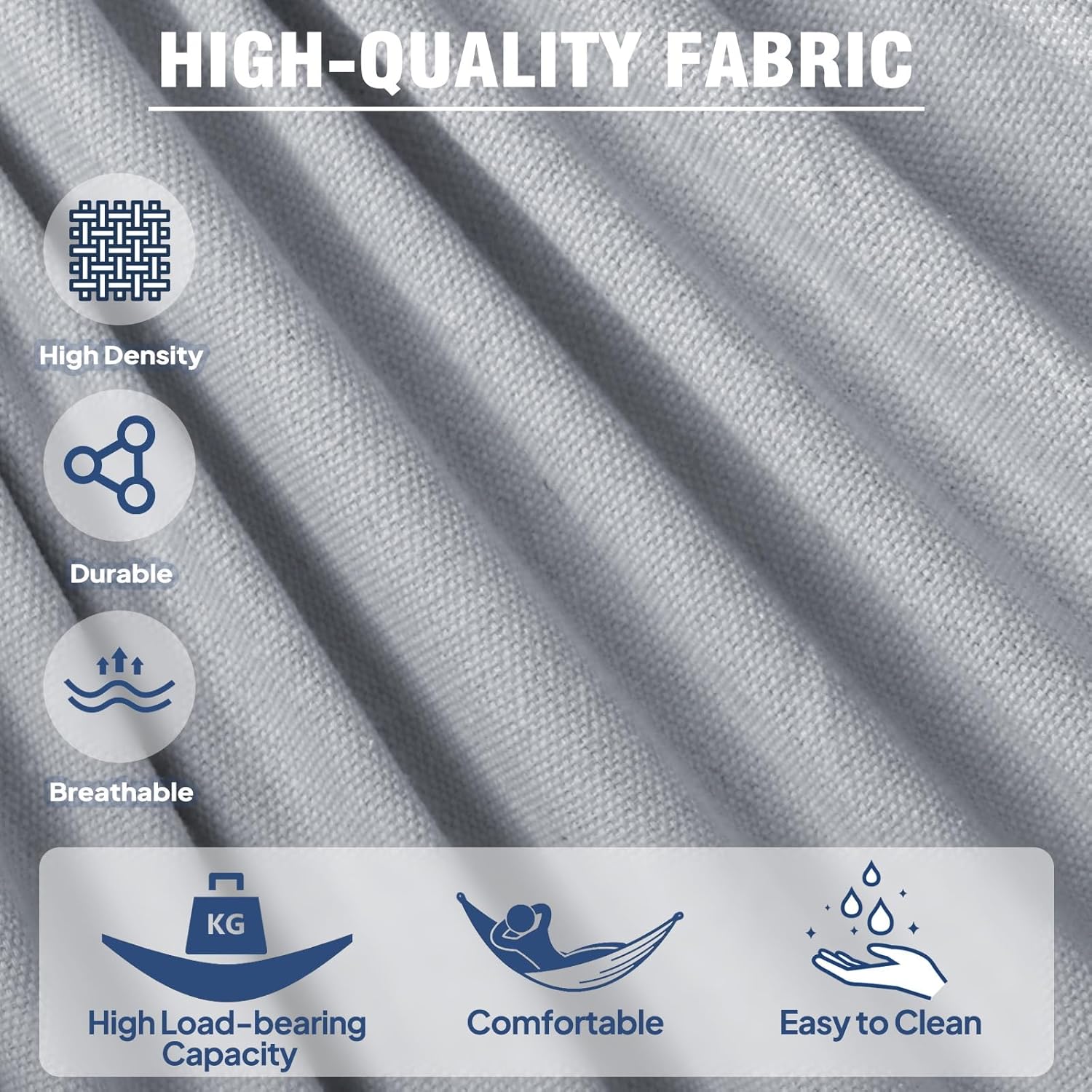 Anyoo Garden Cotton Hammock Comfortable Fabric Hammock with Tree Straps for Hanging Sturdy Hammock Up to 660lbs Portable Hammock with Travel Bag for Camping Outdoor/Indoor Patio Backyard - Grand Goldman