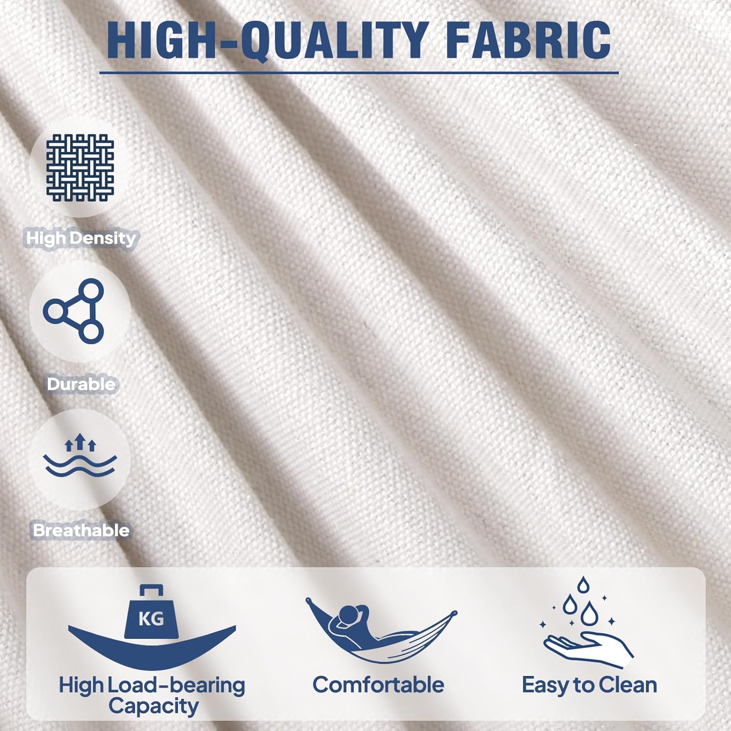 Anyoo Garden Cotton Hammock Comfortable Fabric Hammock with Tree Straps for Hanging Sturdy Hammock Up to 660lbs Portable Hammock with Travel Bag for Camping Outdoor/Indoor Patio Backyard - Grand Goldman