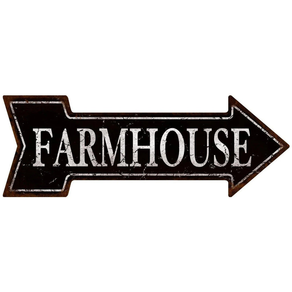 Arrow Shape Tin Sign Metal Tiki Bar Open Plate Indicator Coffee Tea Shop Bar Pub Hanging Sign Indoor Wall Decoration Iron Plaque - Grand Goldman