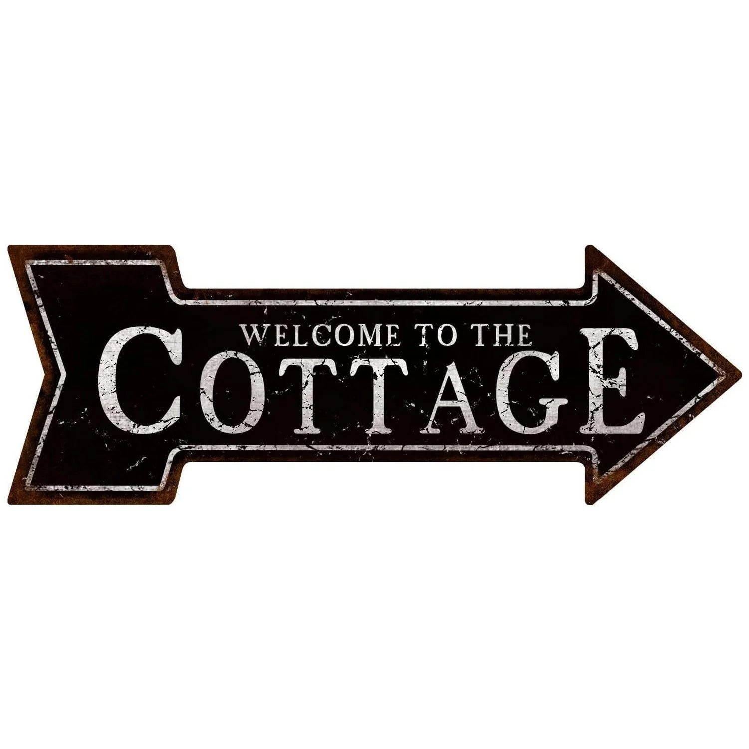 Arrow Shape Tin Sign Metal Tiki Bar Open Plate Indicator Coffee Tea Shop Bar Pub Hanging Sign Indoor Wall Decoration Iron Plaque - Grand Goldman