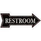 Arrow Shape Tin Sign Metal Tiki Bar Open Plate Indicator Coffee Tea Shop Bar Pub Hanging Sign Indoor Wall Decoration Iron Plaque - Grand Goldman