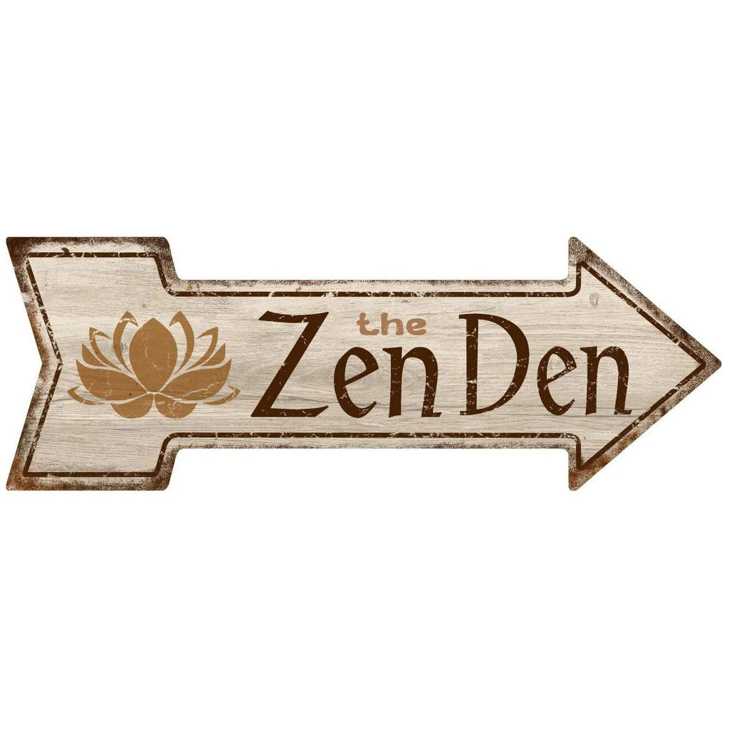 Arrow Shape Tin Sign Metal Tiki Bar Open Plate Indicator Coffee Tea Shop Bar Pub Hanging Sign Indoor Wall Decoration Iron Plaque - Grand Goldman