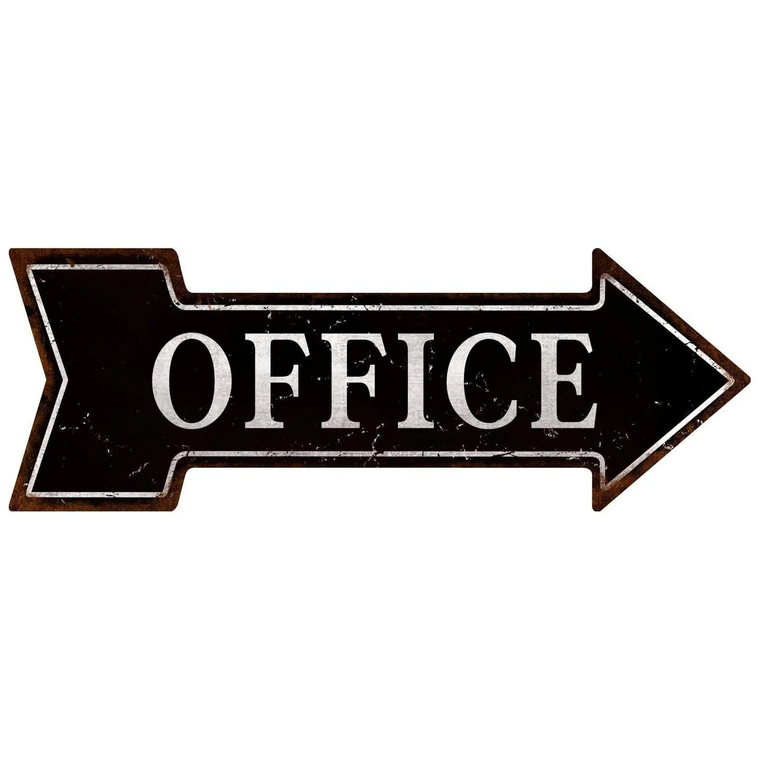 Arrow Shape Tin Sign Metal Tiki Bar Open Plate Indicator Coffee Tea Shop Bar Pub Hanging Sign Indoor Wall Decoration Iron Plaque - Grand Goldman