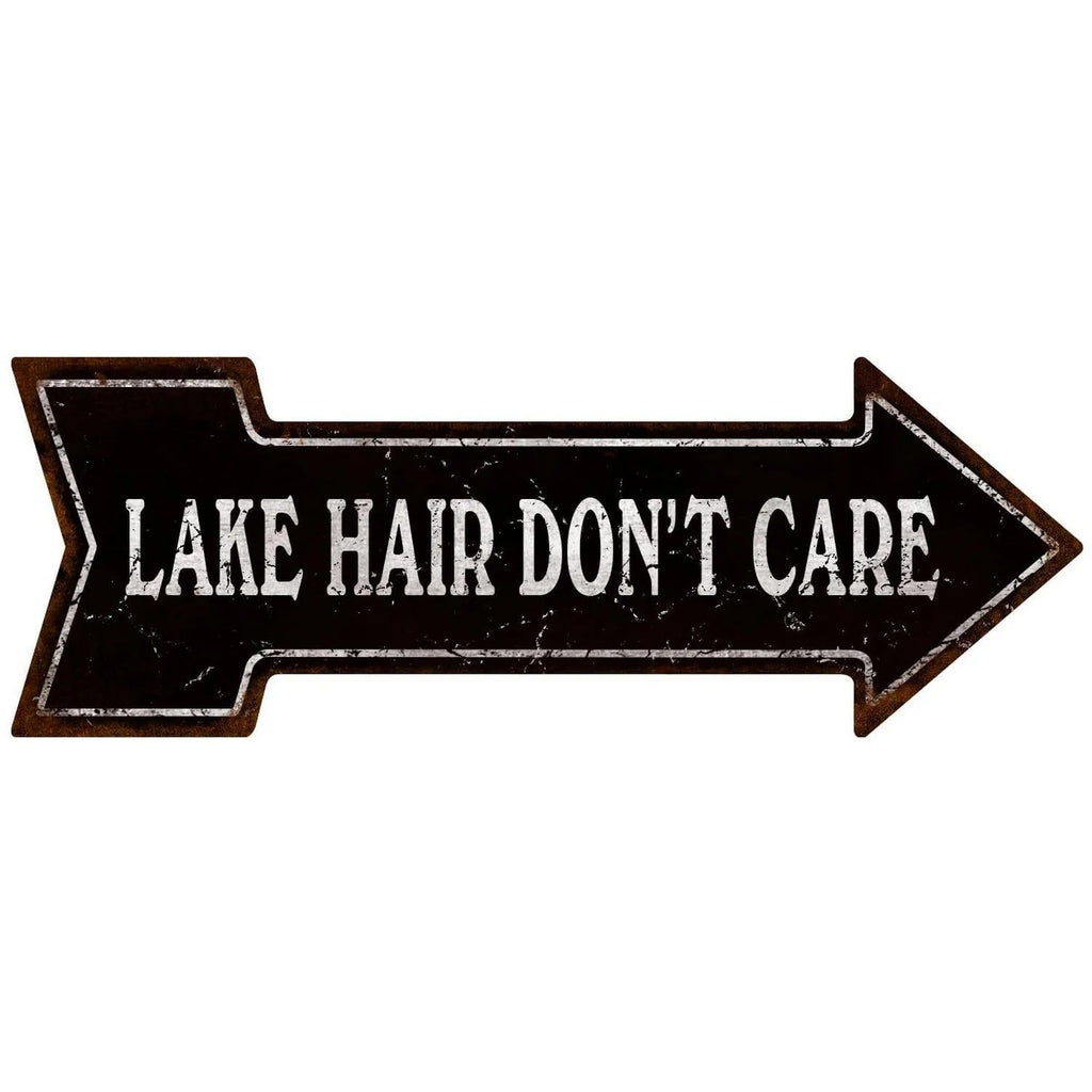 Arrow Shape Tin Sign Metal Tiki Bar Open Plate Indicator Coffee Tea Shop Bar Pub Hanging Sign Indoor Wall Decoration Iron Plaque - Grand Goldman