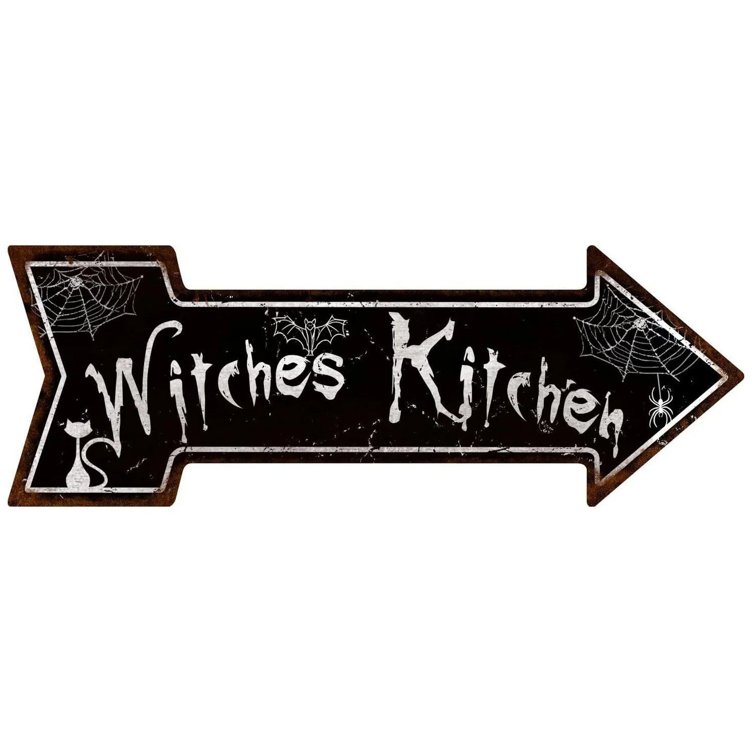 Arrow Shape Tin Sign Metal Tiki Bar Open Plate Indicator Coffee Tea Shop Bar Pub Hanging Sign Indoor Wall Decoration Iron Plaque - Grand Goldman