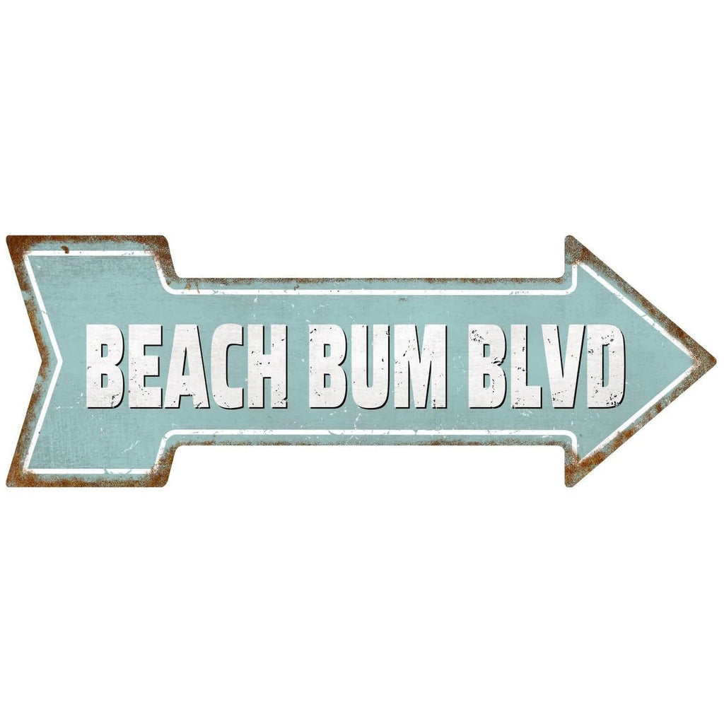 Arrow Shape Tin Sign Metal Tiki Bar Open Plate Indicator Coffee Tea Shop Bar Pub Hanging Sign Indoor Wall Decoration Iron Plaque - Grand Goldman