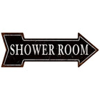 Arrow Shape Tin Sign Metal Tiki Bar Open Plate Indicator Coffee Tea Shop Bar Pub Hanging Sign Indoor Wall Decoration Iron Plaque - Grand Goldman