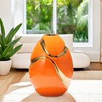 Art Deco Light Luxury Gold Vase in Ceramic & Porcelain - Grand Goldman