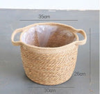 Artificial woven storage basket - Grand Goldman