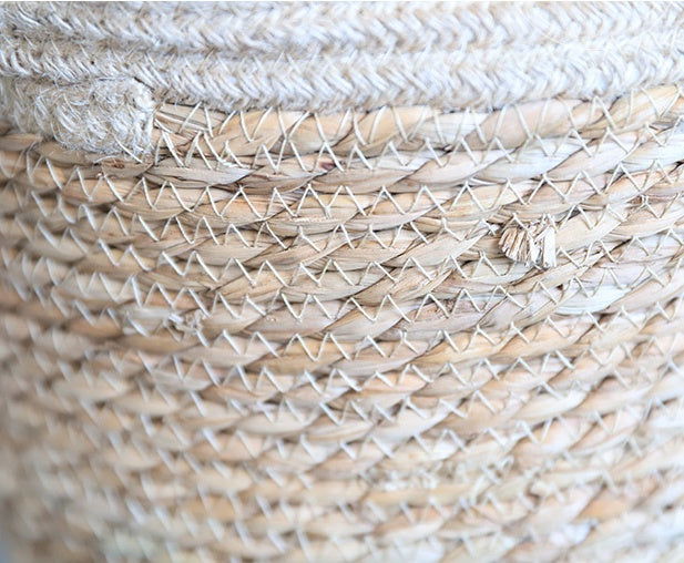 Artificial woven storage basket - Grand Goldman