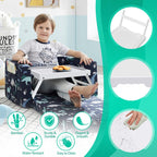 Artmeer Bed Tray Table with Folding Legs,Bamboo Breakfast in Bed for TV Table, Laptop Computer Tray,Eating,Snack Tray(Bamboo) - Grand Goldman