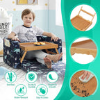 Artmeer Bed Tray Table with Folding Legs,Bamboo Breakfast in Bed for TV Table, Laptop Computer Tray,Eating,Snack Tray(Bamboo) - Grand Goldman