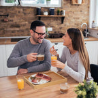 Artmeer Bed Tray Table with Folding Legs,Bamboo Breakfast in Bed for TV Table, Laptop Computer Tray,Eating,Snack Tray(Bamboo) - Grand Goldman