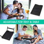 Artmeer Bed Tray Table with Folding Legs,Bamboo Breakfast in Bed for TV Table, Laptop Computer Tray,Eating,Snack Tray(Bamboo) - Grand Goldman