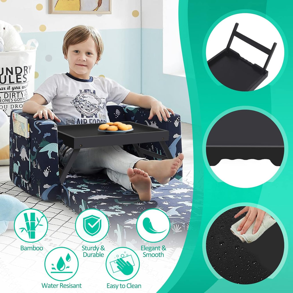 Artmeer Bed Tray Table with Folding Legs,Bamboo Breakfast in Bed for TV Table, Laptop Computer Tray,Eating,Snack Tray(Bamboo) - Grand Goldman