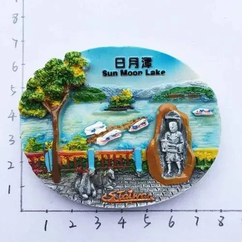 Asia Taiwan fridge magnets Articles Scenic Tourist Souvenir Magnetic Stickers Home  Refrigerator Decoration Collection Gifts - Grand Goldman