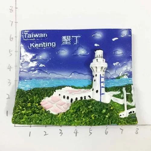 Asia Taiwan fridge magnets Articles Scenic Tourist Souvenir Magnetic Stickers Home  Refrigerator Decoration Collection Gifts - Grand Goldman