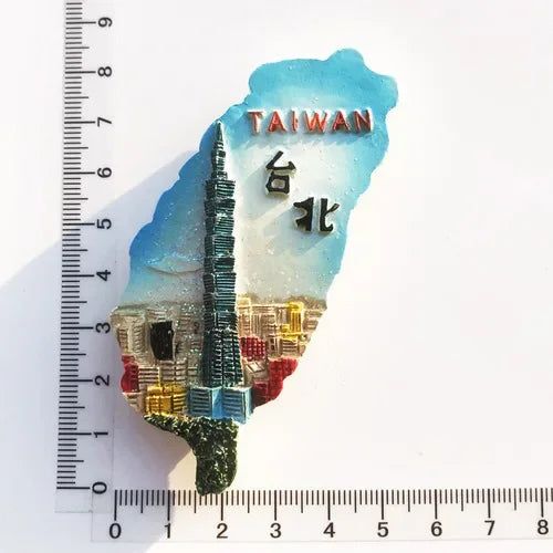 Asia Taiwan fridge magnets Articles Scenic Tourist Souvenir Magnetic Stickers Home  Refrigerator Decoration Collection Gifts - Grand Goldman