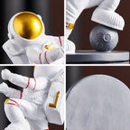 Astronaut Model Home Decoration Accessories For Living Room Hanging Wine Holder Astronaut Wine Rack Mold Wine Bottle Rack - Grand Goldman