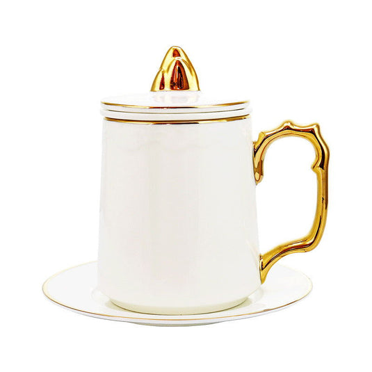 Atmospheric Bone China Tea Cup - Grand Goldman