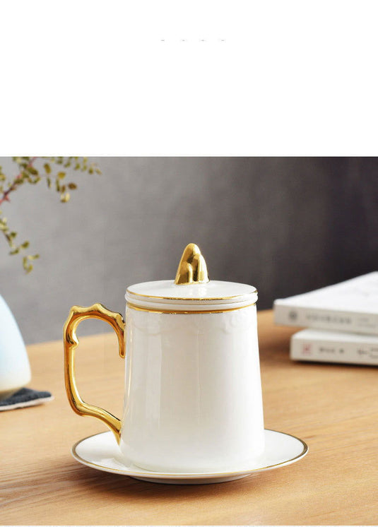 Atmospheric Bone China Tea Cup - Grand Goldman