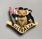 Australia Flag Koala World Tourism Souvenirs 3D Creative Tourism Magnets for Refrigerators for home kitchen decoration - Grand Goldman