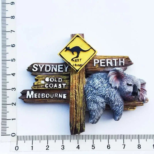 Australia Fridge Magnet Koala Fridge Magnet Souvenir 3D Resin Magnetic Stickers Refrigerator Decorative Travel Gift Idea - Grand Goldman