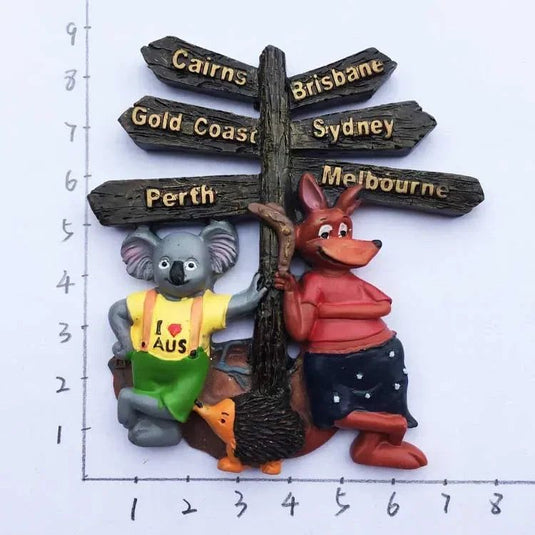 Australia Fridge Magnet Koala Fridge Magnet Souvenir 3D Resin Magnetic Stickers Refrigerator Decorative Travel Gift Idea - Grand Goldman