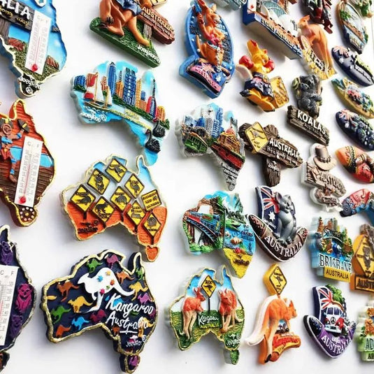 Australia Fridge Magnets Souvenir 3D Resin Kangaroo Koala Surfboard Refrigerator Stickers Australia Tourism Souvenir Gift Idea - Grand Goldman