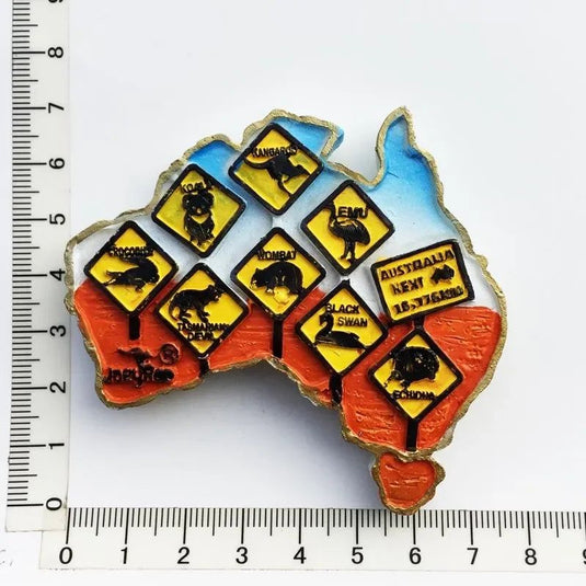 Australia Fridge Magnets Souvenir 3D Resin Kangaroo Koala Surfboard Refrigerator Stickers Australia Tourism Souvenir Gift Idea - Grand Goldman