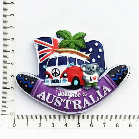 Australia Fridge Magnets Souvenir 3D Resin Kangaroo Koala Surfboard Refrigerator Stickers Australia Tourism Souvenir Gift Idea - Grand Goldman