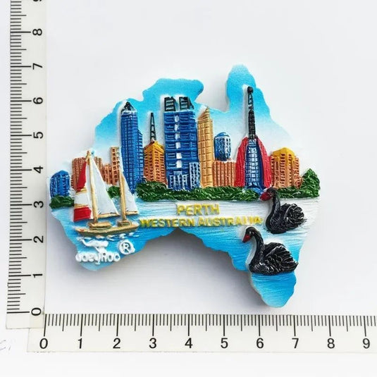 Australia Fridge Magnets Souvenir 3D Resin Kangaroo Koala Surfboard Refrigerator Stickers Australia Tourism Souvenir Gift Idea - Grand Goldman